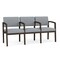 Lesro Lenox 3 Seat Tandem Seating W/ Arms, 65 in W 26 in L 31.5 in H LW3103 - alternate 1